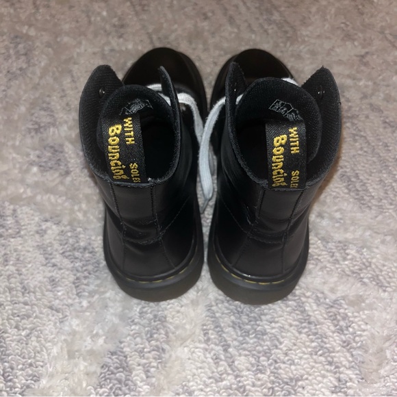 Dr. Marten's Luana Smooth Leather Lace Up Combat Boots Women's 8 Black - Picture 7 of 7